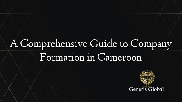 A Comprehensive Guide to Company Formation in Cameroon