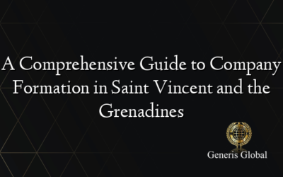 A Comprehensive Guide to Company Formation in Saint Vincent and the Grenadines