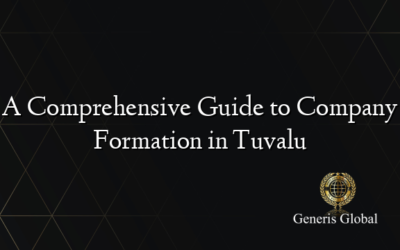A Comprehensive Guide to Company Formation in Tuvalu