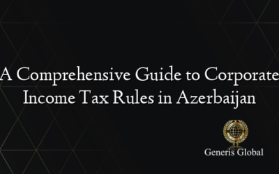 A Comprehensive Guide to Corporate Income Tax Rules in Azerbaijan