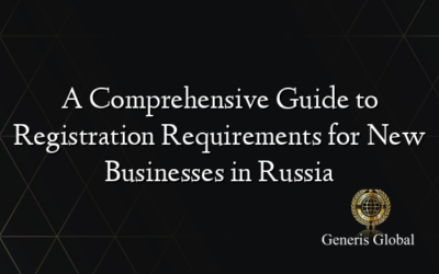 A Comprehensive Guide to Registration Requirements for New Businesses in Russia