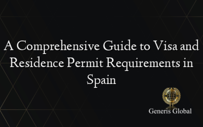 A Comprehensive Guide to Visa and Residence Permit Requirements in Spain