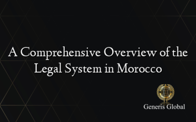 A Comprehensive Overview of the Legal System in Morocco