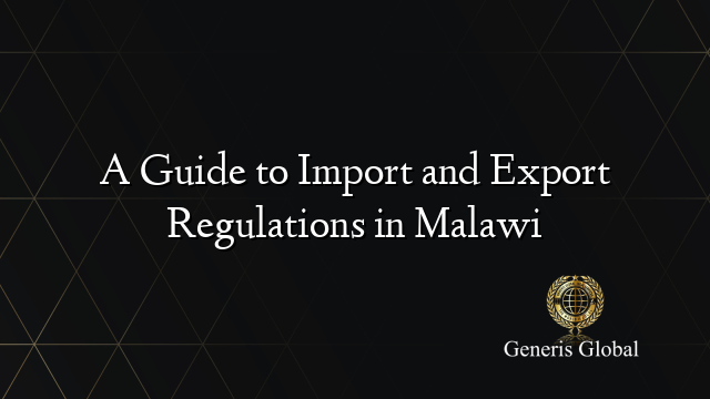 A Guide to Import and Export Regulations in Malawi