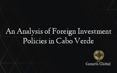 An Analysis of Foreign Investment Policies in Cabo Verde