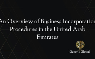 An Overview of Business Incorporation Procedures in the United Arab Emirates