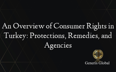 An Overview of Consumer Rights in Turkey: Protections, Remedies, and Agencies