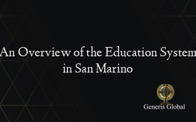 An Overview of the Education System in San Marino