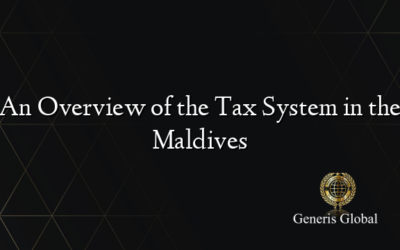 An Overview of the Tax System in the Maldives