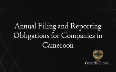 Annual Filing and Reporting Obligations for Companies in Cameroon