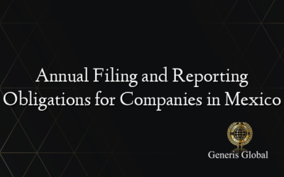 Annual Filing and Reporting Obligations for Companies in Mexico