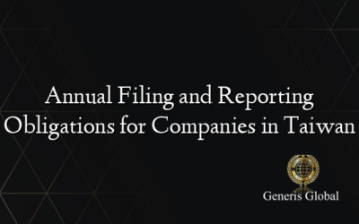 Annual Filing and Reporting Obligations for Companies in Taiwan