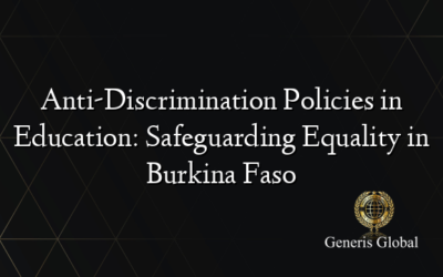 Anti-Discrimination Policies in Education: Safeguarding Equality in Burkina Faso
