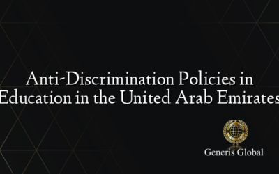 Anti-Discrimination Policies in Education in the United Arab Emirates