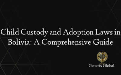 Child Custody and Adoption Laws in Bolivia: A Comprehensive Guide