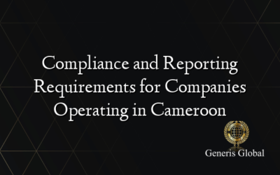 Compliance and Reporting Requirements for Companies Operating in Cameroon