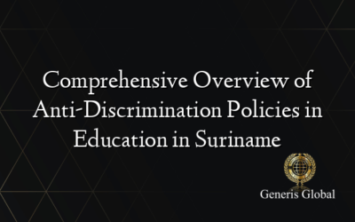 Comprehensive Overview of Anti-Discrimination Policies in Education in Suriname