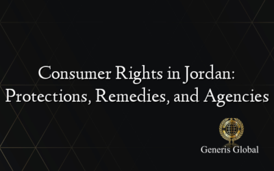 Consumer Rights in Jordan: Protections, Remedies, and Agencies