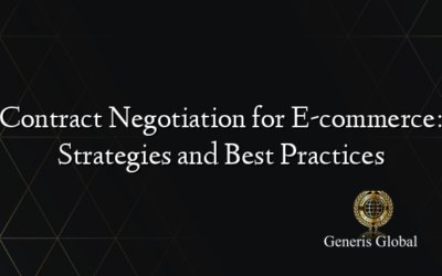 Contract Negotiation for E-commerce: Strategies and Best Practices
