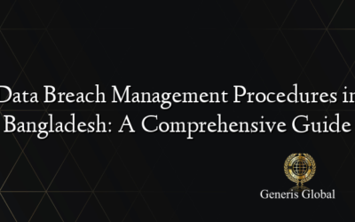 Data Breach Management Procedures in Bangladesh: A Comprehensive Guide