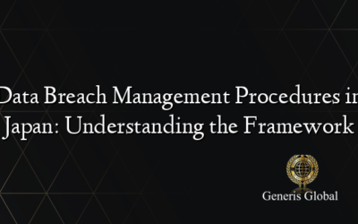 Data Breach Management Procedures in Japan: Understanding the Framework