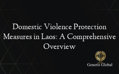 Domestic Violence Protection Measures in Laos: A Comprehensive Overview