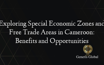 Exploring Special Economic Zones and Free Trade Areas in Cameroon: Benefits and Opportunities