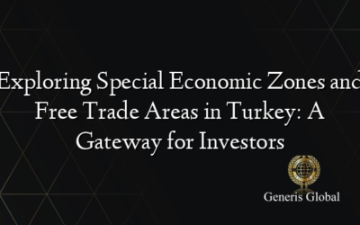 Exploring Special Economic Zones and Free Trade Areas in Turkey: A Gateway for Investors