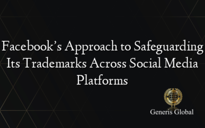 Facebook’s Approach to Safeguarding Its Trademarks Across Social Media Platforms