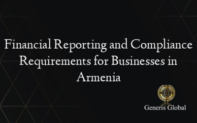 Financial Reporting and Compliance Requirements for Businesses in Armenia