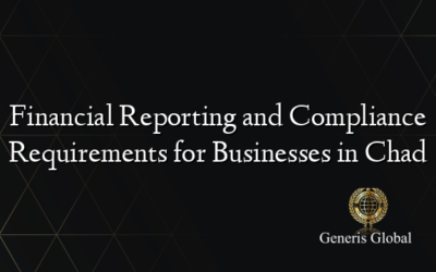 Financial Reporting and Compliance Requirements for Businesses in Chad