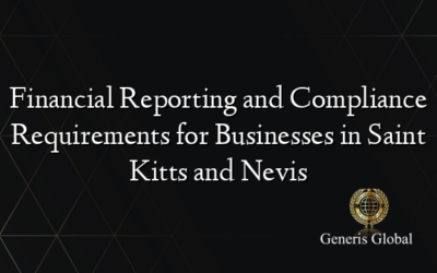 Financial Reporting and Compliance Requirements for Businesses in Saint Kitts and Nevis