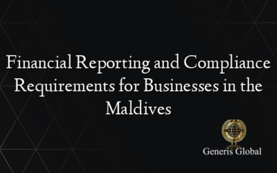 Financial Reporting and Compliance Requirements for Businesses in the Maldives