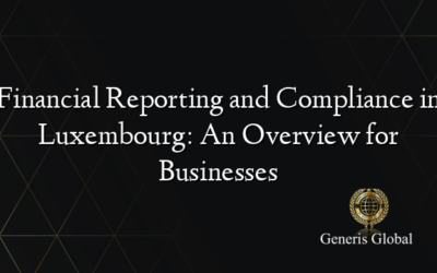 Financial Reporting and Compliance in Luxembourg: An Overview for Businesses