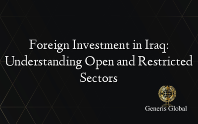 Foreign Investment in Iraq: Understanding Open and Restricted Sectors