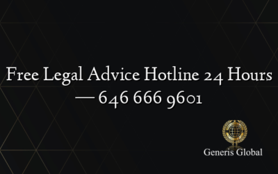 Free Legal Advice Hotline 24 Hours — 646 666 9601