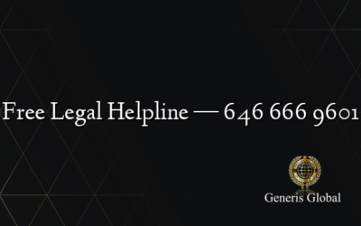 Free Legal Helpline — 646 666 9601