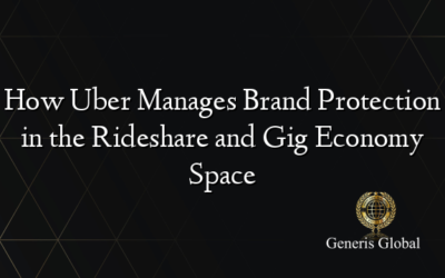 How Uber Manages Brand Protection in the Rideshare and Gig Economy Space