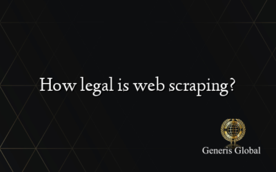 How legal is web scraping?