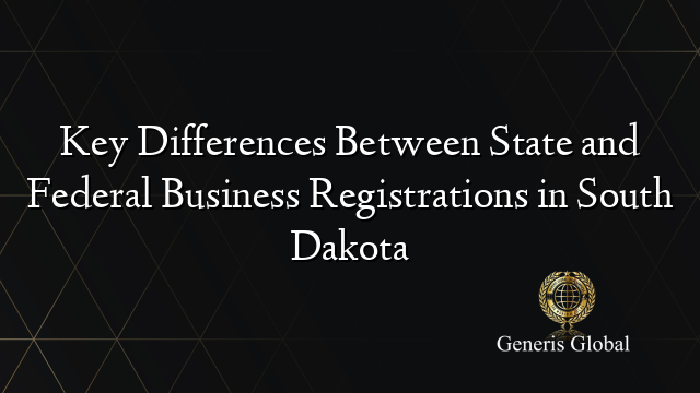 Key Differences Between State and Federal Business Registrations in South Dakota