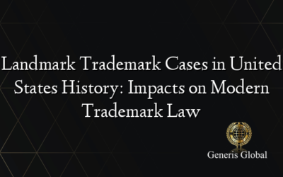 Landmark Trademark Cases in United States History: Impacts on Modern Trademark Law