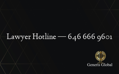 Lawyer Hotline — 646 666 9601