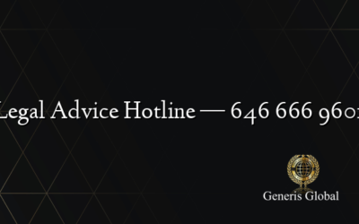 Legal Advice Hotline — 646 666 9601