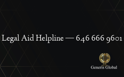 Legal Aid Helpline — 646 666 9601