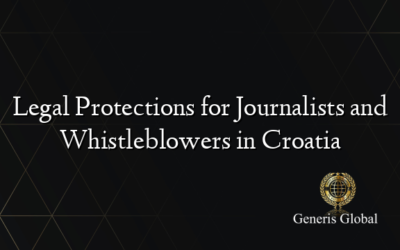 Legal Protections for Journalists and Whistleblowers in Croatia