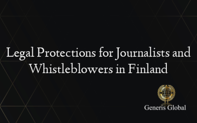 Legal Protections for Journalists and Whistleblowers in Finland