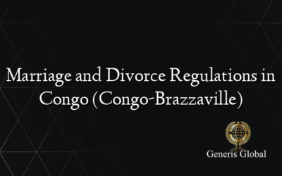 Marriage and Divorce Regulations in Congo (Congo-Brazzaville)