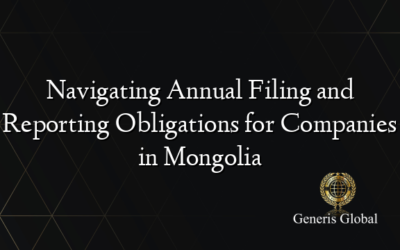 Navigating Annual Filing and Reporting Obligations for Companies in Mongolia