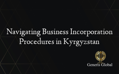 Navigating Business Incorporation Procedures in Kyrgyzstan