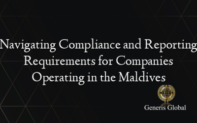 Navigating Compliance and Reporting Requirements for Companies Operating in the Maldives